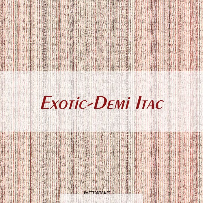 Exotic-Demi Itac example